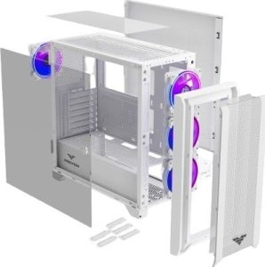 Obudowa PREYON Obudowa PREYON Obudowa Nest Windy+ White + Zasilacz PREYON EAGLE POWER GOLD 850W 13