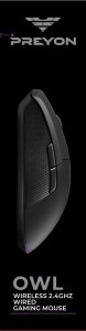 Klawiatura PREYON Klawiatura PREYON SILENT CLAW Yellow + Mysz PREYON Owl Wireless + Podkładka PREYON Falcon Speed XL 30