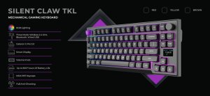 Klawiatura PREYON Klawiatura PREYON SILENT CLAW TKL Brown + Mysz PREYON Owl Wireless + Podkładka PREYON Falcon Speed XL 7