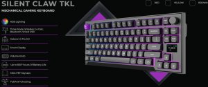 Klawiatura PREYON Klawiatura PREYON SILENT CLAW TKL Red + Mysz PREYON Owl Wireless + Podkładka PREYON Falcon Speed XL 50