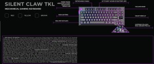 Klawiatura PREYON Klawiatura PREYON SILENT CLAW TKL Yellow + Mysz PREYON Owl Wireless + Podkładka PREYON Falcon Speed XL 3