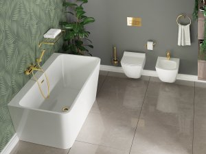 Bateria bidetowa Deante Arnika stojąca złoty (BQA Z30M) 2