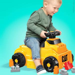 Mega Bloks CAT Build N Play Ride On Ride On (Yellow/Black) 4