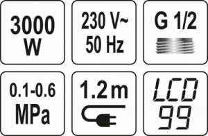 Przepływowy podgrzewacz wody Fala Katla-3 3 kW 0.6 MPa (75923) 2