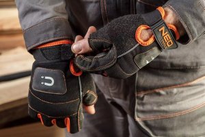 Neo Rękawice robocze z magnesem, bez palców, rozmiar 10" GD014 7