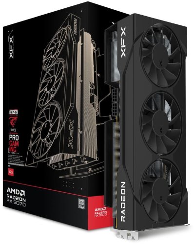 XFX Swift Radeon RX 9070 OC Triple 90mm Fan Gaming 16GB GDDR6