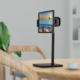 Stojak Acefast Acefast teleskopowy uchwyt do telefonu i tabletu (135-230mm szer.) na biurko 360 czarny (E4 black) 9