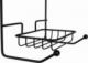 Koszyk prysznicowy Vilde Półka łazienkowa metalowa zawieszana organizer na prysznic deszczownicę wisząca czarna 61x28,5x12,5 7