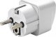 ADAPTER ZASILANIA POLSKA Wielka Brytania BIAŁY Z ZABEZPIECZENIEM PRZEJŚCIE AC PL - UK 2