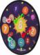 KIK Gra na rzepy dart bezpieczne rzutki lotki tarcza 36cm 3