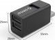 HUB USB Orico Mini hub 3x USB-A 2.0 3.1 Gen1 (MINI-U32L-BK-BP) 3