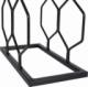 Vilde Stojak metalowy czarny wino regał szafka półka na wina 8 butelek 23x11x48 cm 4
