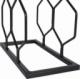 Vilde Stojak metalowy czarny wino regał szafka półka na wina 8 butelek 23x11x48 cm 5