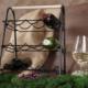 Trends4You Stojak metalowy czarny wino regał szafka półka na wina 9 butelek 33x29x46 cm 8