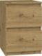 Topeshop M2 MALWA STOLIK NOCNY 2 SZUFLADY ARTISAN 1