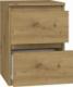 Topeshop M2 MALWA STOLIK NOCNY 2 SZUFLADY ARTISAN 2