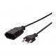 LogiLink Przedłużacz kabla zasilającego LogiLink CP123 Euro CEE 7/16 czarny 2m - CP123 4
