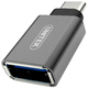 Adapter USB Unitek USB-A - USB-C Srebrny  (Y-A025CGY) 1