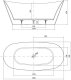 Wanna Cersanit S301-339 WANNA WOLNOSTOJĄCA OWALNA INVERTO 170X82 // WAAK.CER-INVERTO-WO-170X82 5
