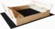 SunWood Piaskownica drewniana zamykana 120x120 4