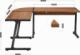 Biurko Mark Adler Leader 5.5 Orzechowe 147 cm x 112.5 cm 4