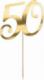 Party Deco Topper na tort "50", złoty, 20.5cm one size 1