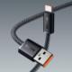 Kabel USB Baseus USB-A - USB-C 1 m Biały (CALD000602) 8
