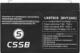 CSSB Akumulator żelowy 6V 7.2Ah 2