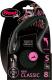 Flexi New Classic Smycz automatyczna Linka S 8m Czarna do 12kg 2