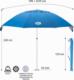 Nils Extreme NC7822 PARASOL PLAŻOWY XL 220 CM NILS CAMP 3
