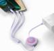 Kabel USB Baseus USB-A - USB-C + microUSB + Lightning 1.1 m Fioletowy (BSU3357PRP) 15