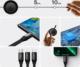 Kabel USB Baseus USB-A - USB-C + microUSB + Lightning 1.1 m Czarny (BSU3355BLK) 14