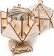 EcoWoodArt EWA Drewniane Puzzle 3D - Dwudziestościenny Czarny Globus 11