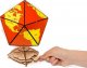 EcoWoodArt EWA Drewniane Puzzle 3D - Dwudziestościenny Czerwony Globus 2