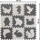 Kontext Puzzle piankowe mata dla dzieci 9 el. czarny-ecru 3