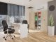 Topeshop REGAŁ BIUROWY SALON BIURO DRZWI OLIV 2D DĄB SONOMA 7
