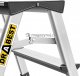 DRABEST Drabina aluminiowa, dwustronna, 8 stopni wytrzymałość: 125-150 kg (wytrzymałość 125 kg) 6
