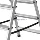DRABEST Drabina aluminiowa, dwustronna, 8 stopni wytrzymałość: 125-150 kg (wytrzymałość 125 kg) 9