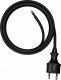 AWTools AWTOOLS PRZEWÓD Z WTYCZKĄ 1,5m 2x1,0 CZARNY H05VV-F 2