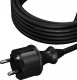 AWTools AWTOOLS PRZEWÓD Z WTYCZKĄ 1,5m 2x1,0 CZARNY H05VV-F 3