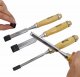 AWTools AWTOOLS ZESTAW DŁUT Z DREWNIANYMI UCHWYTAMI 4 SZTUKI 6/12/18/24 MM 5
