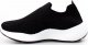 Estetino Sneakersy tekstylne wsuwane z cyrkoniami czarne-38 3