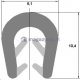 ASTAT Zabezpieczenie przeciwuderzeniowe krawędzi BT02 - 10x8mm 2