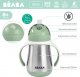 Beaba Beaba Bidon termiczny termobutelka ze słomką 250 ml Sage green 5