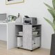 Elior Kontener biurkowy w kolorze szarego betonu - Ivrea 10X 5