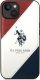 U.S. Polo Etui US Polo do iPhone 14 6,1" biały/white Tricolor Embossed 3