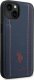 U.S. Polo Etui US Polo do iPhone 14 6,1" granatowy/navy blue Leather Stitch 4