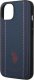 U.S. Polo Etui US Polo do iPhone 14 6,1" granatowy/navy blue Leather Stitch 6
