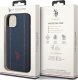U.S. Polo Etui US Polo do iPhone 14 6,1" granatowy/navy blue Leather Stitch 8