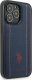 U.S. Polo Etui US Polo do iPhone 14 Pro 6,1" granatowy/navy blue Leather Stitch 4